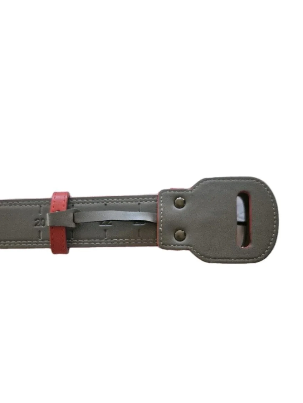 Bruce Bolt Youth Baseball Belt Red Altered Trimmed Fits Waist 20 - 22 Inches